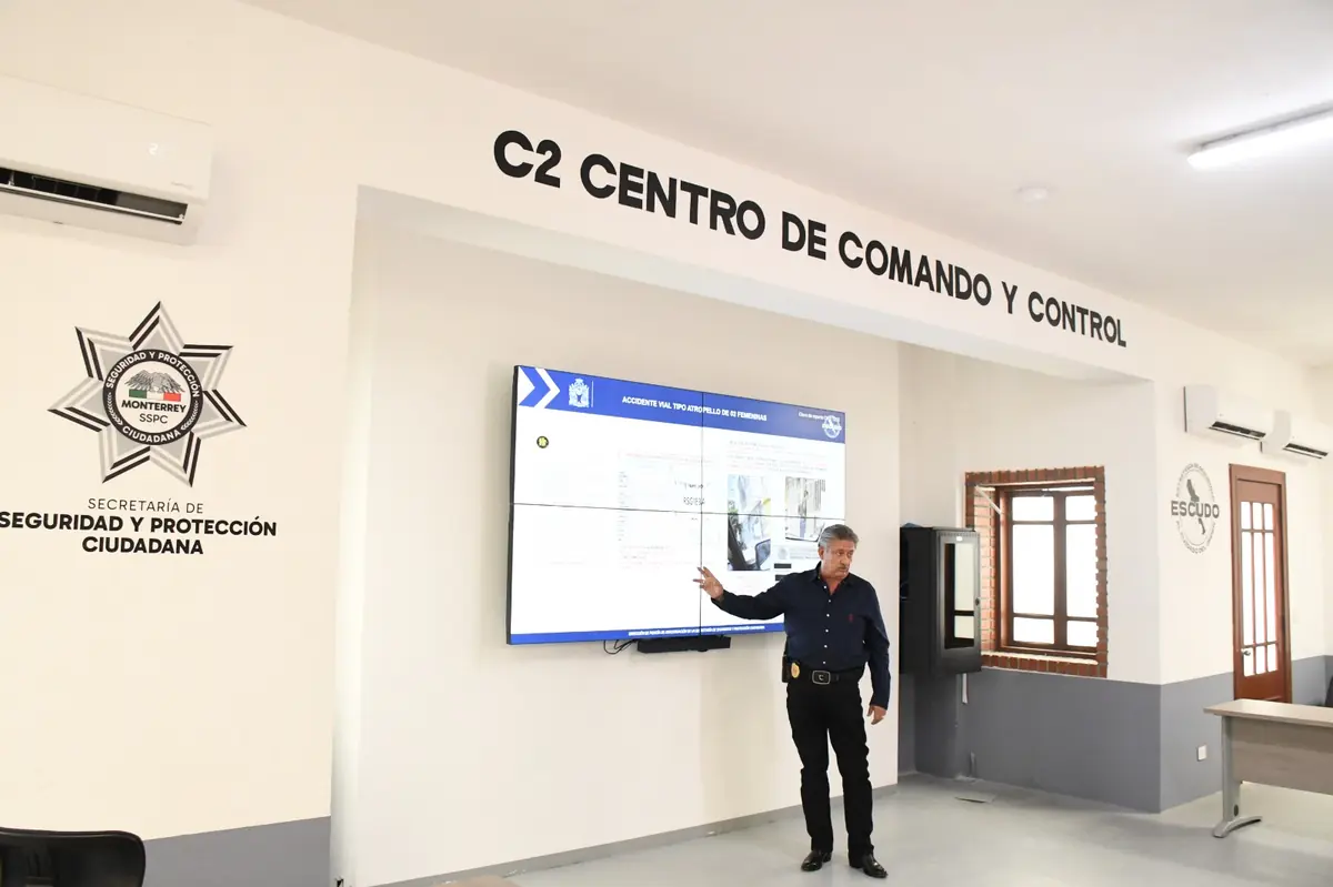 La coordinación entre cuerpos de seguridad permitió localizar al responsable de un accidente vial en Monterrey.