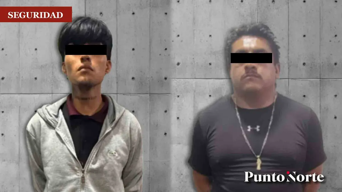 Dos hombres fueron arrestados tras amenazar a un joven para robarle su celular y dinero.