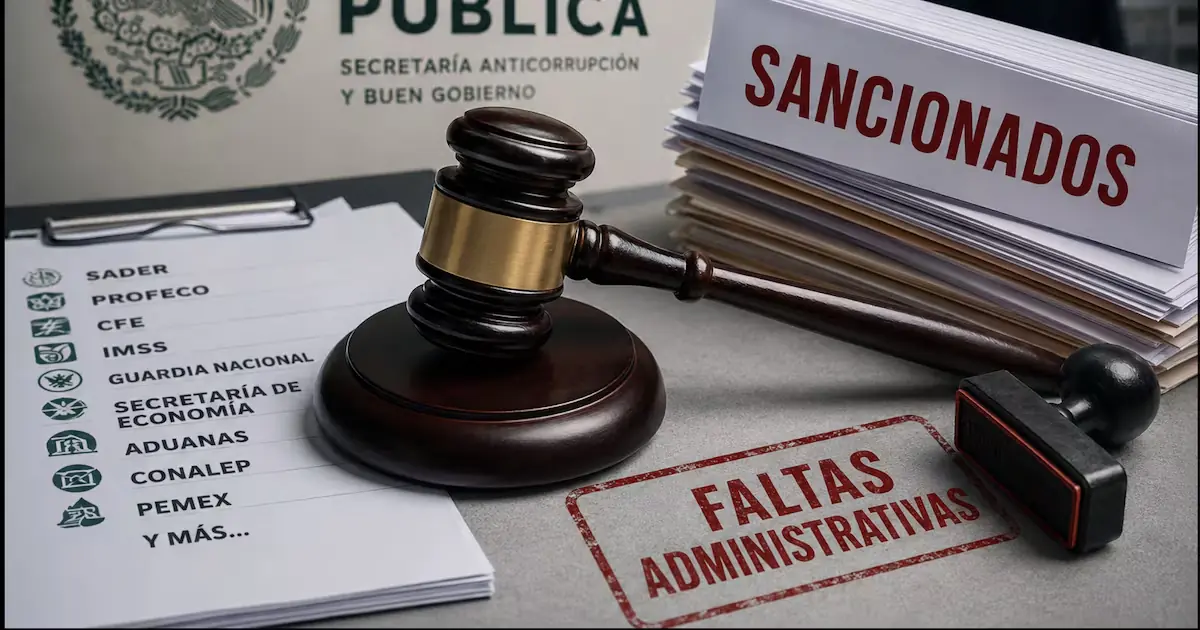 Sanciones incluyen acoso sexual, abuso de funciones y uso irregular de recursos.