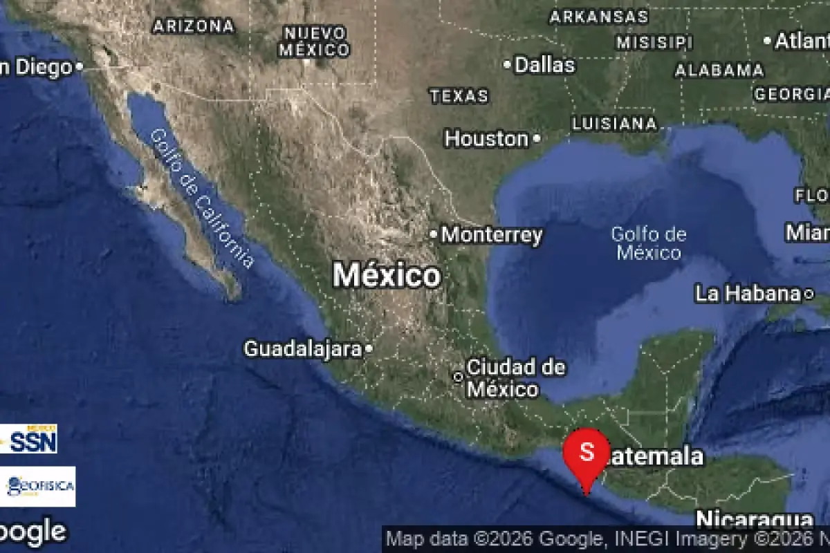 Un temblor registrado en el Océano Pacífico activa protocolos de Protección Civil en la región.