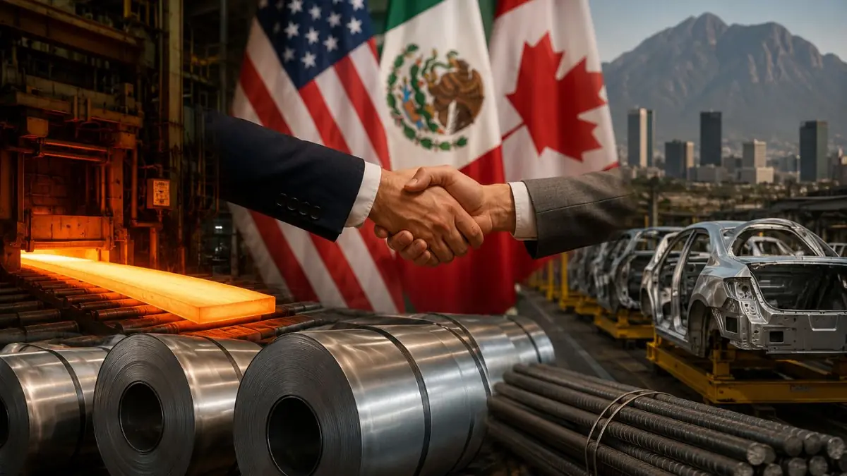 La revisión del T-MEC deja el acero en suspenso, mientras Nuevo León impulsa fuertes inversiones en la industria.