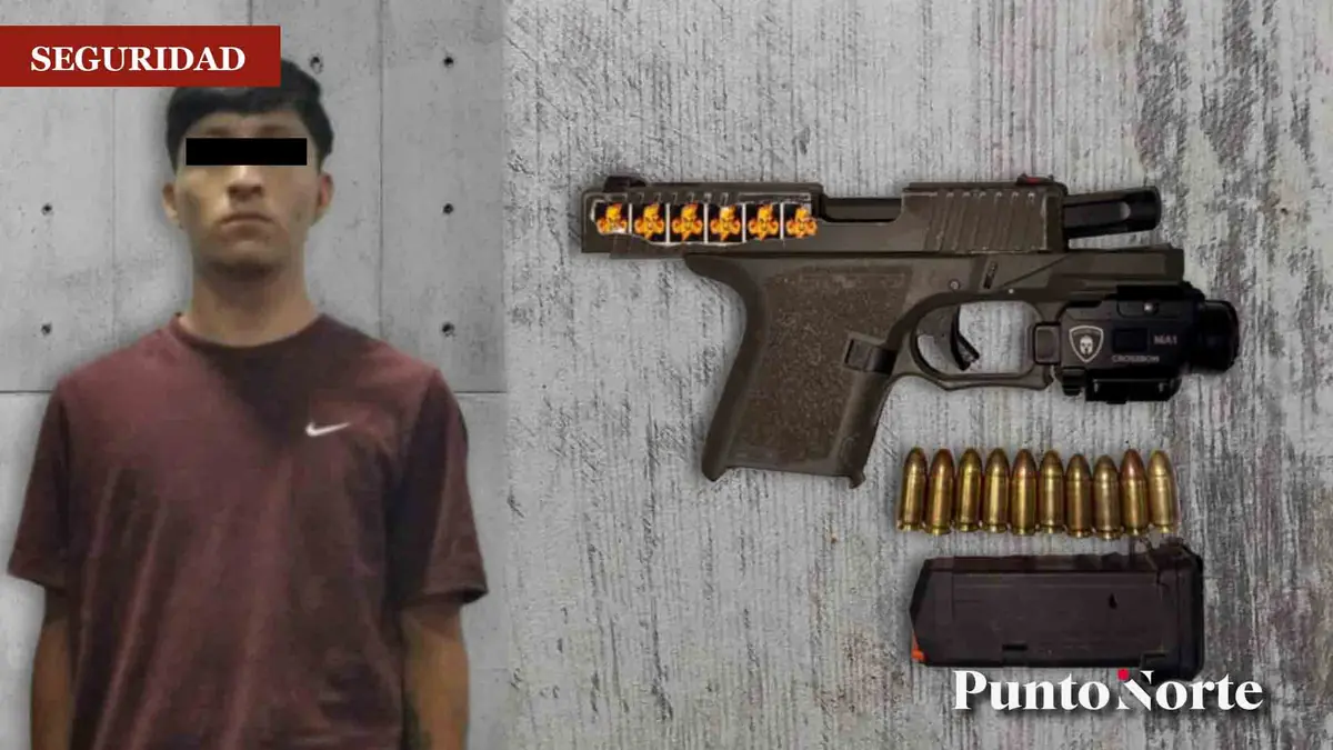 Policía Municipal detiene a individuo con arma durante un patrullaje por La Presa Rural.