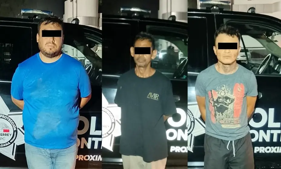 La Policía de Monterrey investiga la vinculación de los detenidos con otros robos similares.