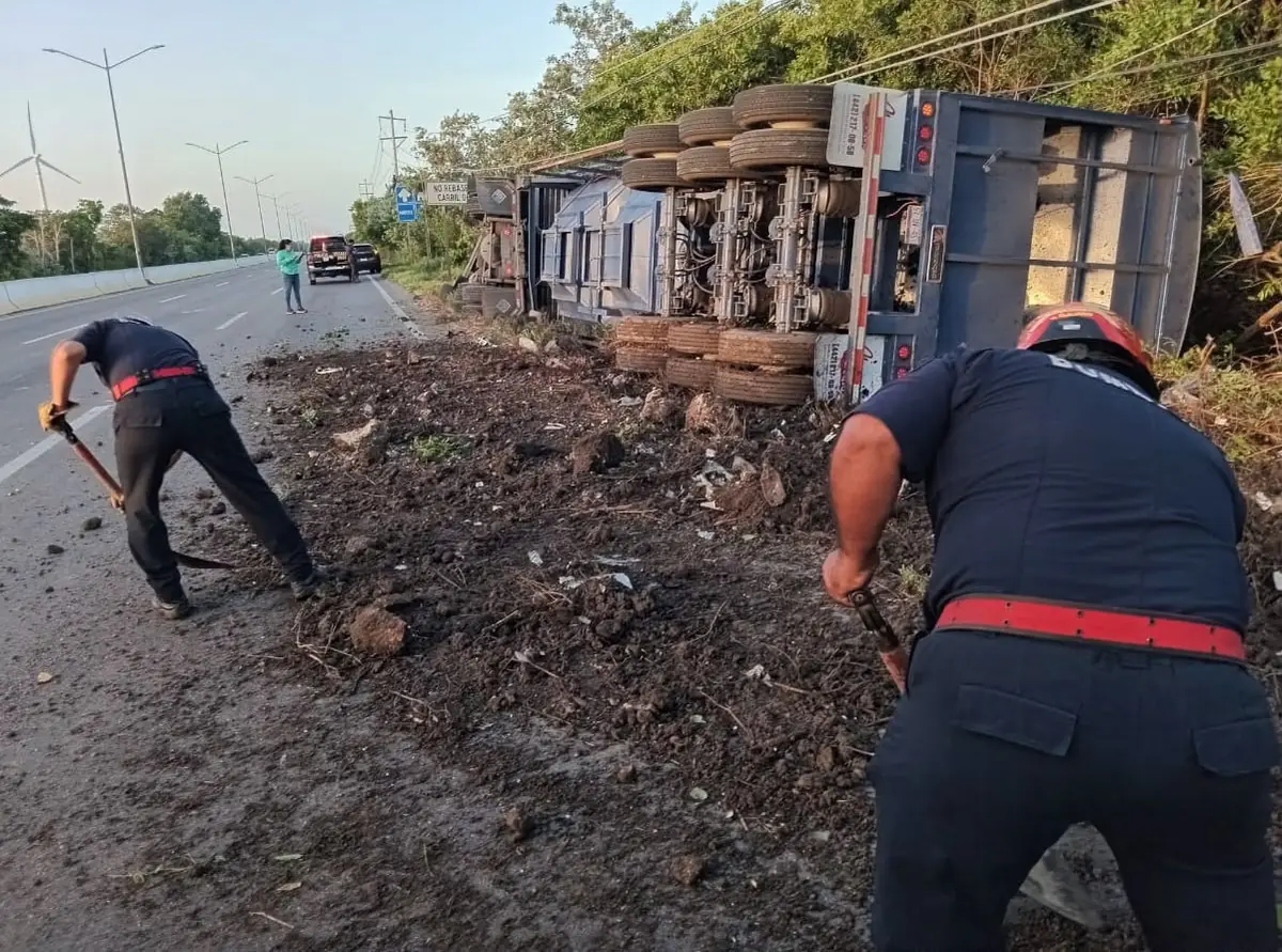Un accidente en la carretera federal generó retrasos en el tránsito y provocó daños a la infraestructura eléctrica.