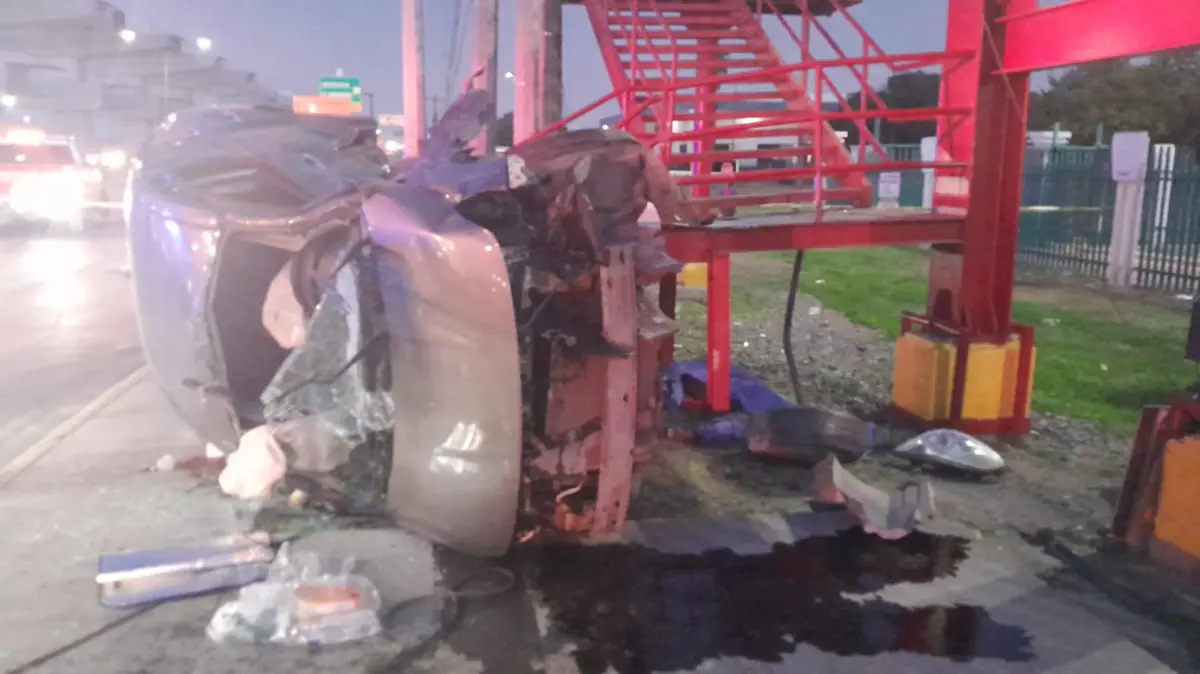 El accidente ocurrió en la avenida Miguel Alemán, causando temor entre los testigos.